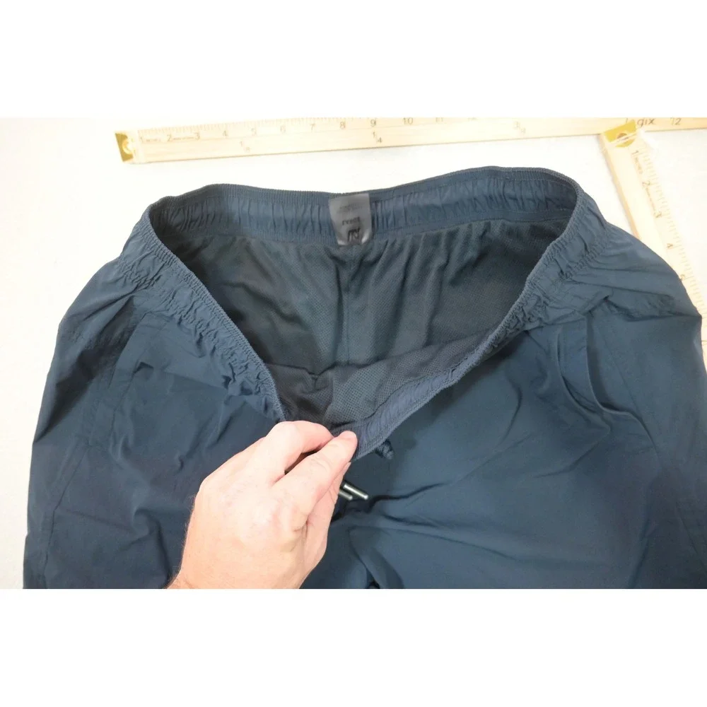 VRST Athletic Gym Shorts Men Large Navy Blue Drawstring Mesh Lined Excellent